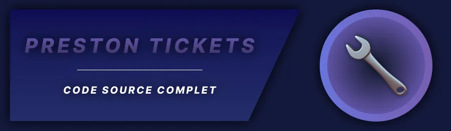 Preston - Tickets ( OPEN SOURCES ) Banner